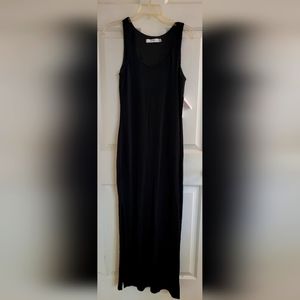 Just Fab Sleeveless Black Maxi Dress